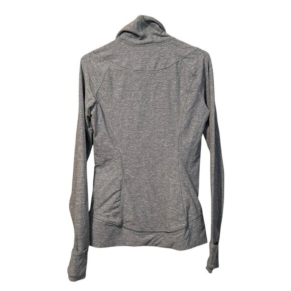 Lululemon Long Sleeve Shirt Womens Gray Zip Pullover Run Size 8 Vented Athletic - Picture 2 of 15